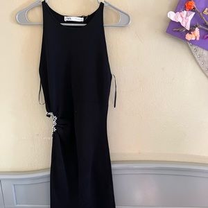 ZARA DRESS WITH HEAR EMBELLISHMENT